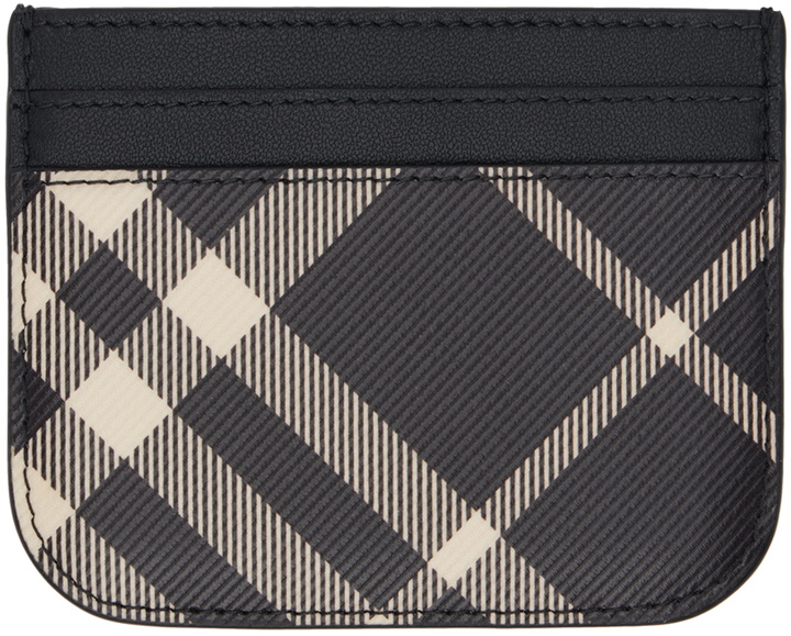 Photo: Burberry Black Check Card Holder