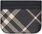 Burberry Black Check Card Holder