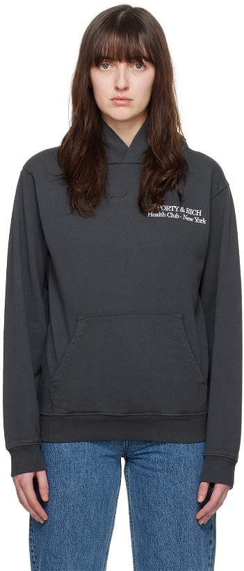 Photo: Sporty & Rich Black New 'Drink More Water' Hoodie