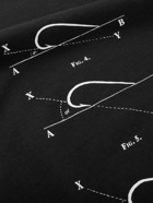 Reese Cooper® - Printed Garment-Dyed Organic Cotton-Jersey T-Shirt - Black
