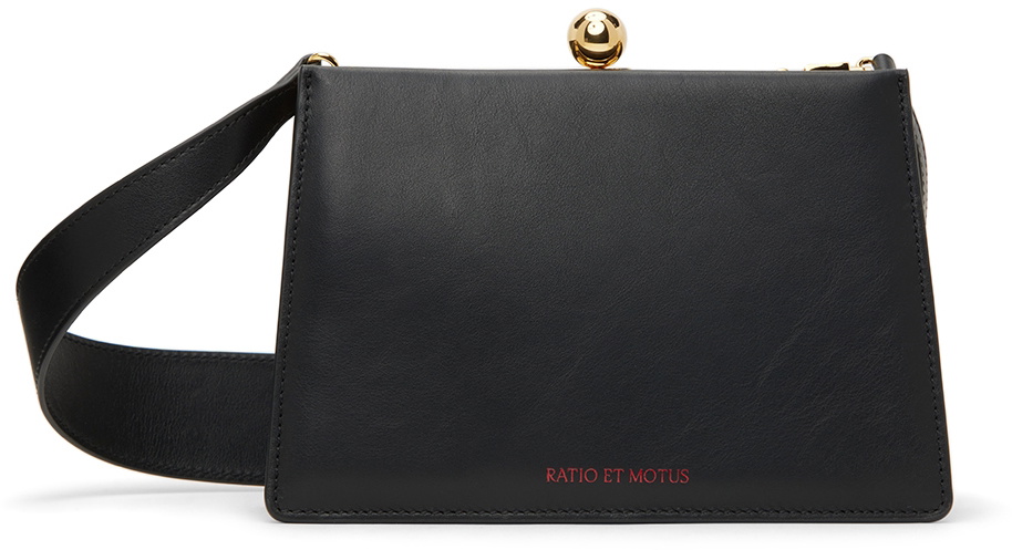 Ratio et Motus Black Mini Twin Shoulder Bag