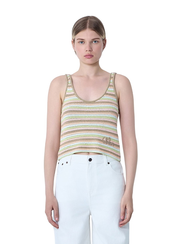 Photo: Chloé Cropped Logo Tank Top
