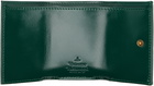 Vivienne Westwood Green 3D Orb Envelope Billfold Wallet