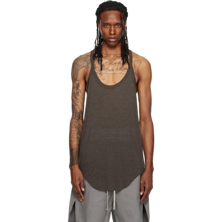 Photo: Rick Owens Gray Tower Pony Tank Top
