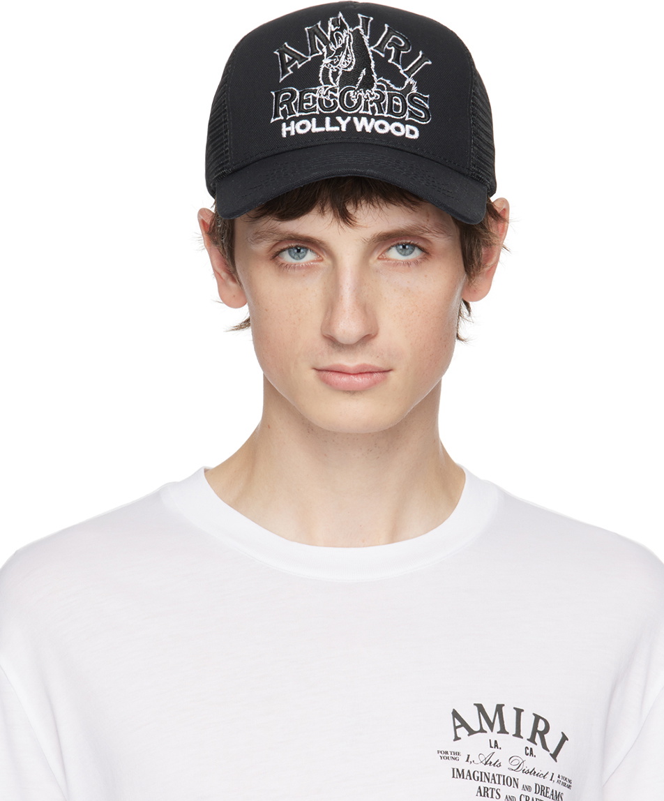 AMIRI Black Wolf Trucker Cap Amiri