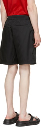 Givenchy Black Nylon Logo Shorts