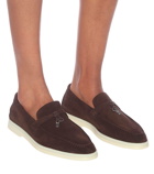 Loro Piana Summer Charms Walk suede loafers