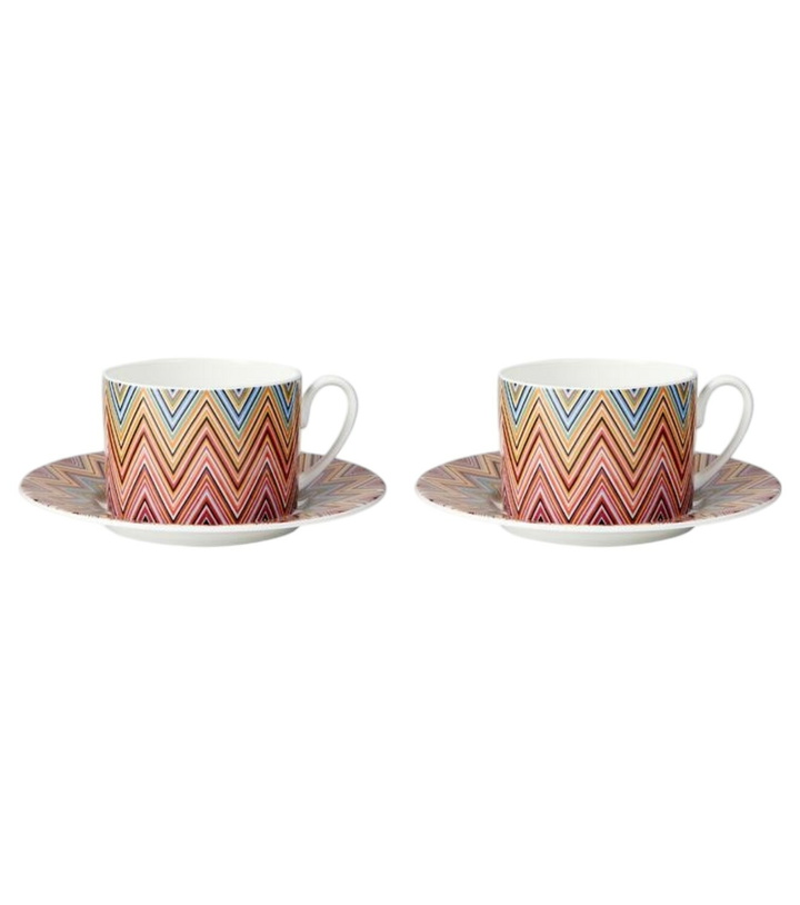 Photo: Missoni Zig Zag Jarris set of 2 teacups and saucers