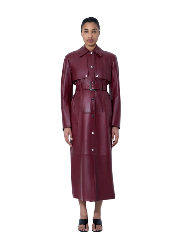 Photo: Sportmax Long Leather Coat