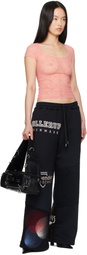 Marine Serre Black Regenerated Graphic Sweatshirts Sweatpants