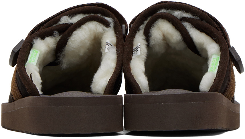 Suicoke Brown ZAVO-MAB Slippers