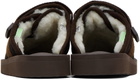 Suicoke Brown ZAVO-MAB Slippers