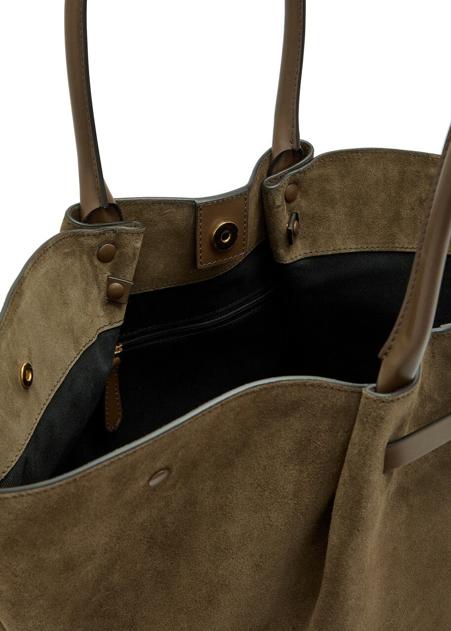 Demellier The New York Grained Leather Tote bag - Dark Brown - One Size