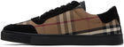 Burberry Brown & Black Vintage Check Sneakers