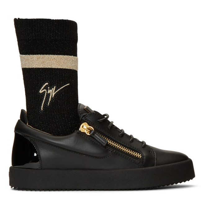 Photo: Giuseppe Zanotti Black May London Sock Sneakers