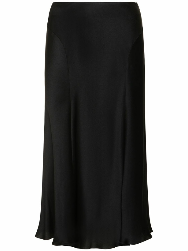 Photo: ALBERTA FERRETTI Satin Midi Skirt