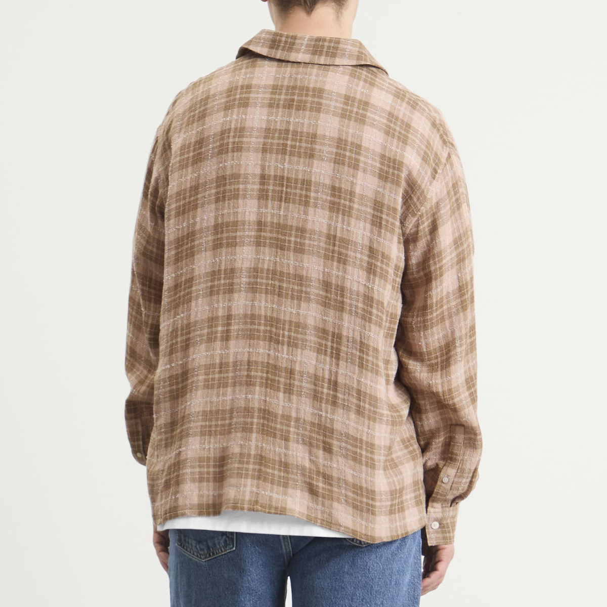Won Hundred Men's Zayne Zip Overshirt in Ginger Snap