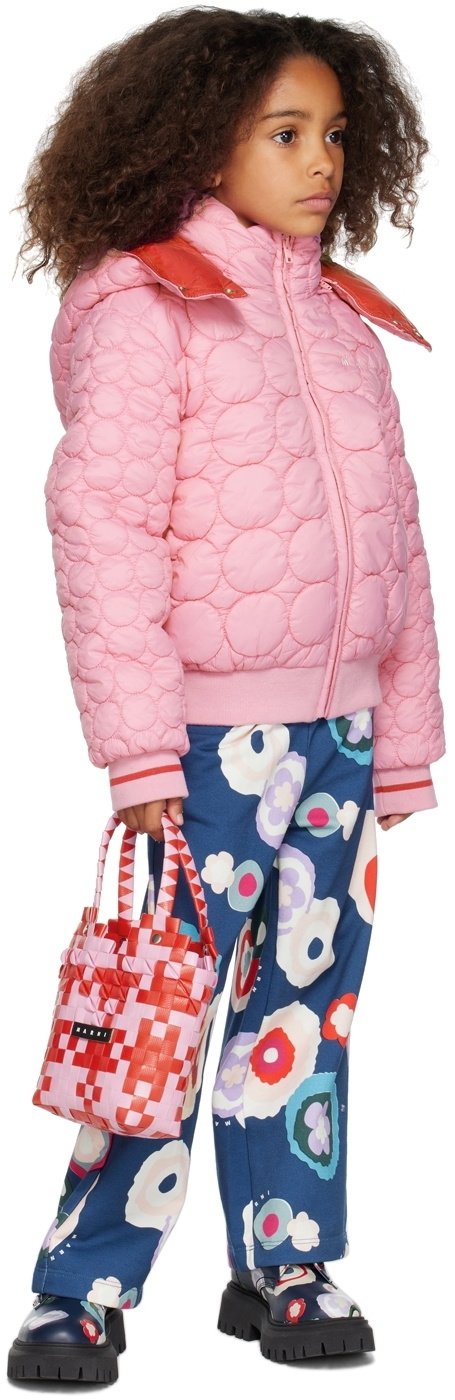 Marni Kids Pink Embroidered Jacket