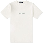 Fred Perry Authentic Men's Embroidered T-Shirt in Ecru