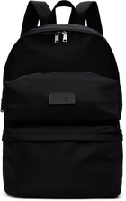 MM6 Maison Margiela Black Nylon Three Pockets Backpack