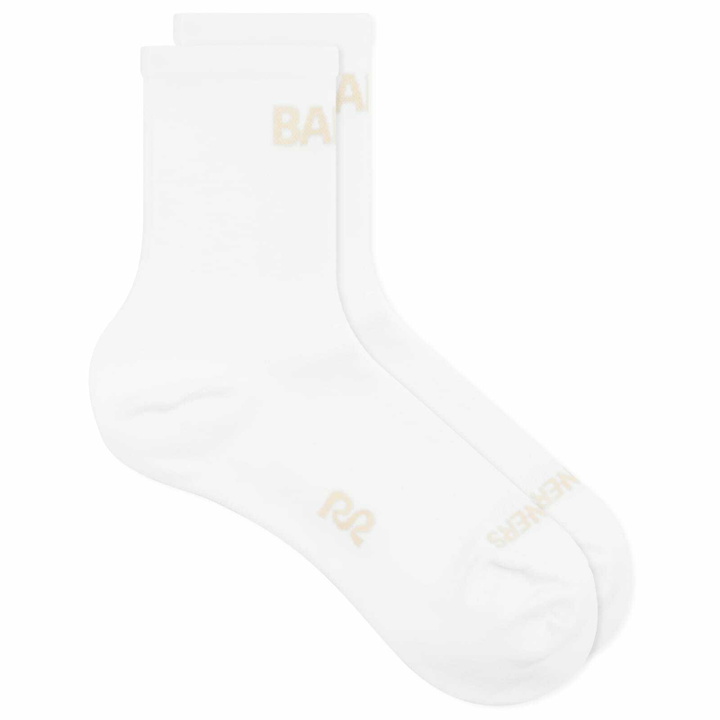 Photo: Bandit Men's Grid Literun OG Socks in White/Cocoa