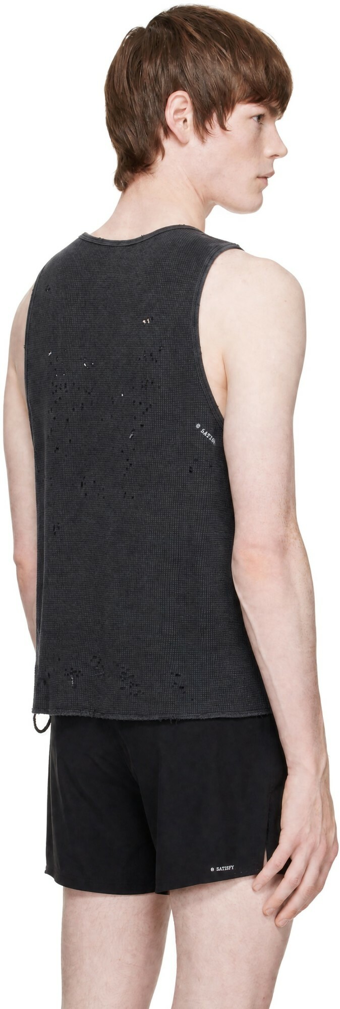 Satisfy Gray MothTech Waffle Singlet Tank Top