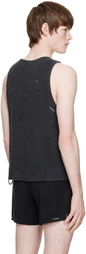 Satisfy Gray MothTech Waffle Singlet Tank Top