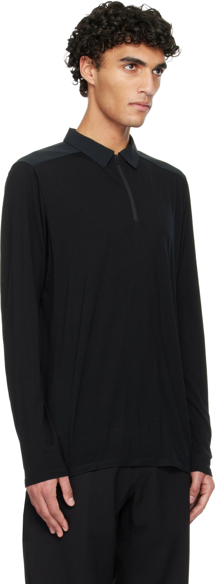 Veilance Black Frame LS Polo