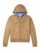 LOEWE - Logo-Embroidered Cotton-Jersey Hoodie - Neutrals