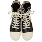 Rick Owens Drkshdw Black Lacquered High Sneakers