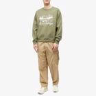 Museum of Peace and Quiet Men's Quiety Village Crew Sweat in Olive