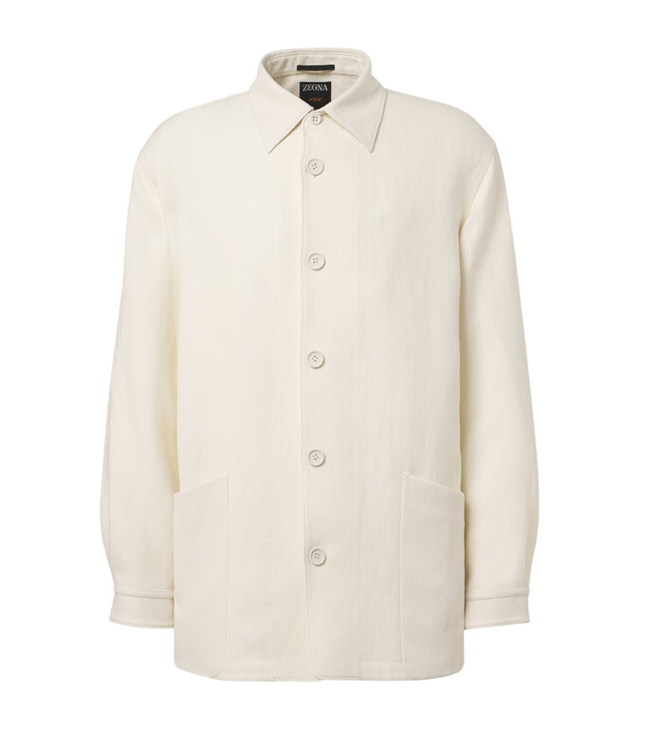 Photo: Zegna Wool and linen overshirt