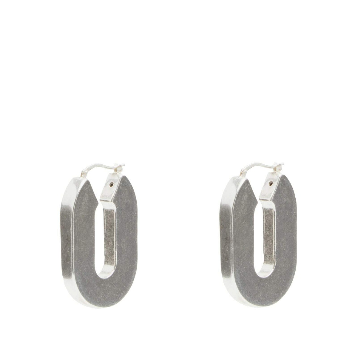 Photo: Jil Sander Women's Hoop Earrings in Silver
