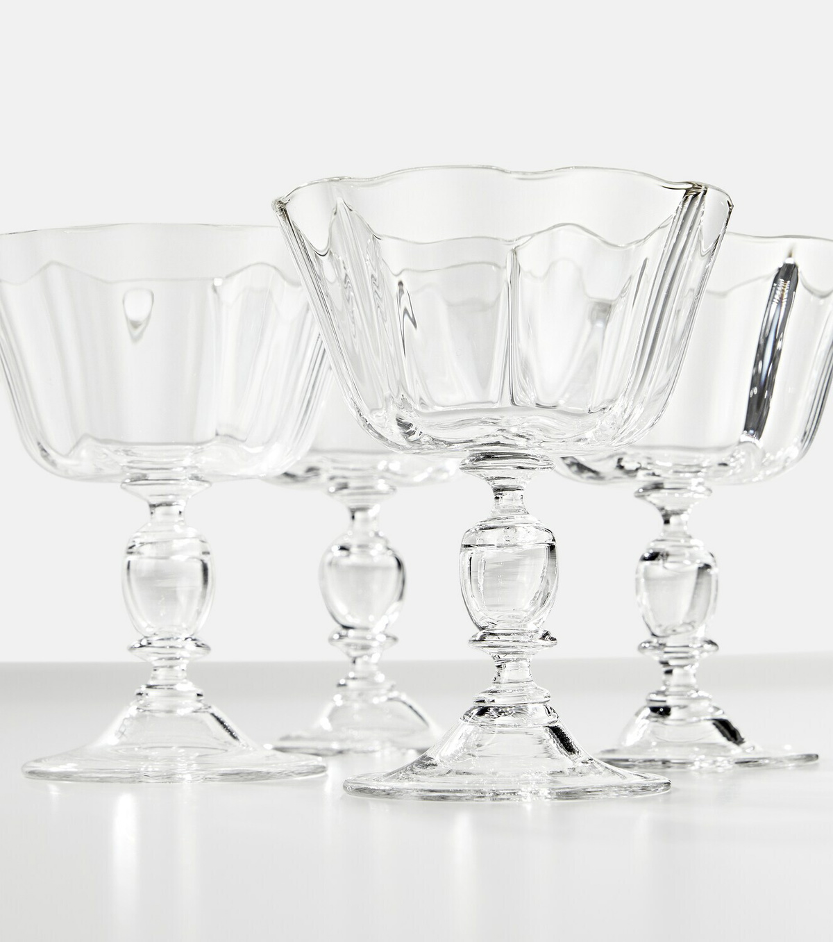 Akua Objects Alban set of 4 champagne coupes