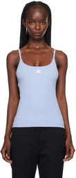 Courrèges Blue Patch Tank Top