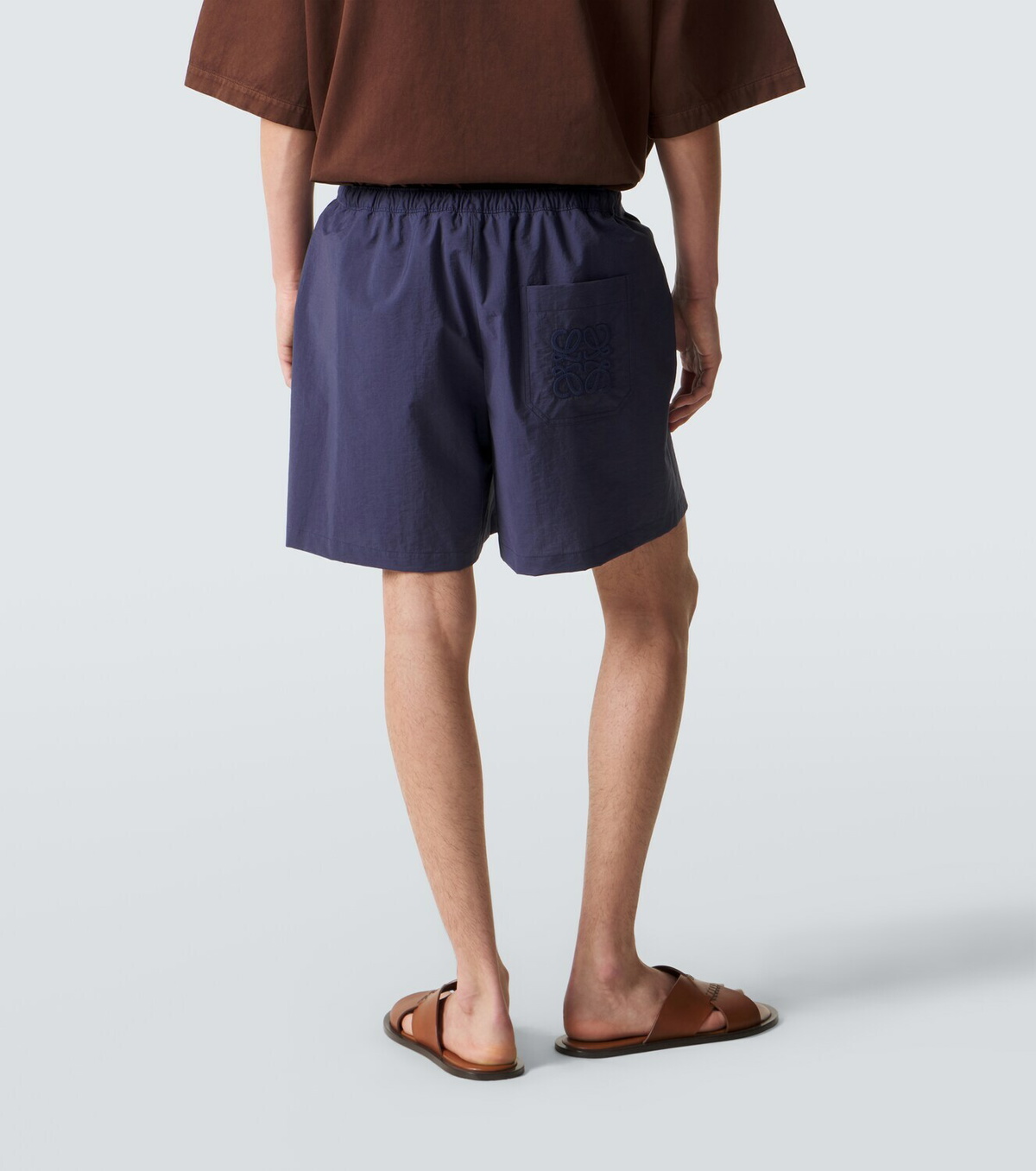 Loewe Paula's Ibiza cotton-blend poplin shorts