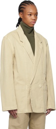 LEMAIRE Off-White Workwear Denim Blazer
