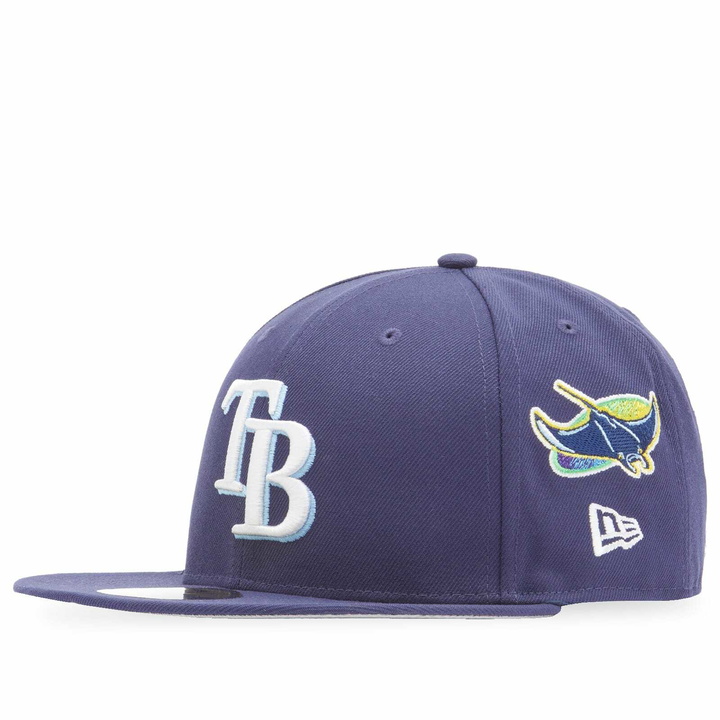 Photo: New Era Tampa Bay Rays Patch Embroidery 59Fifty Cap in Navy