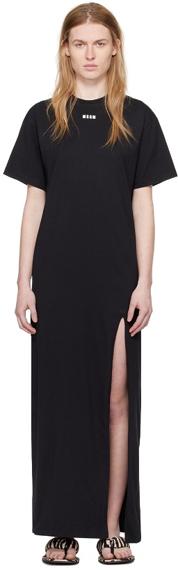 Photo: MSGM Black Printed Maxi Dress