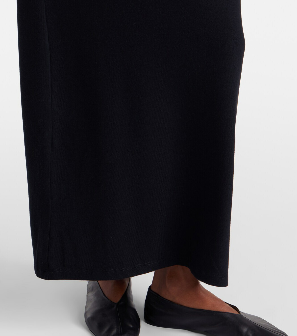 Leset Lauren off-shoulder jersey maxi dress