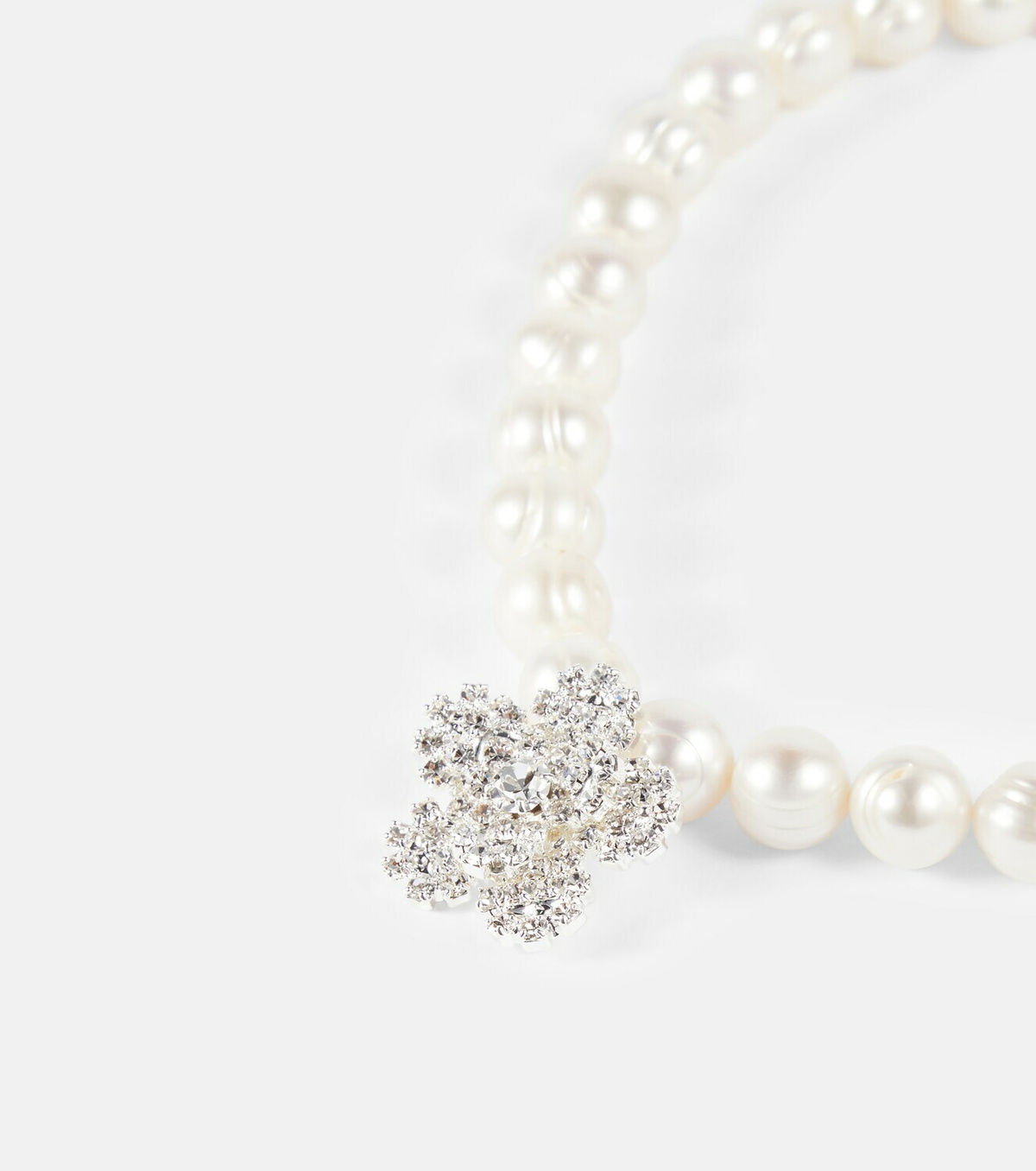 Magda Butrym - Pearl and crystal-embellished choker