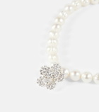 Magda Butrym - Pearl and crystal-embellished choker