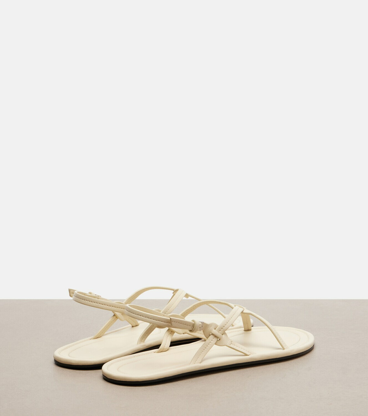 The Row Malick Strap leather sandals