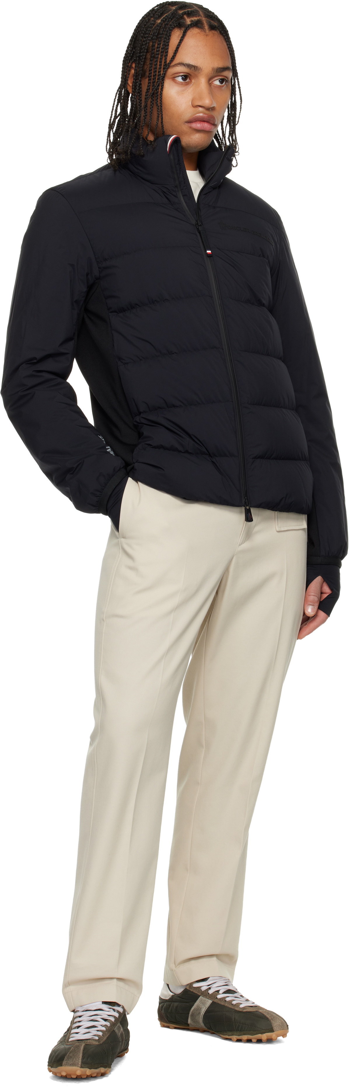 Moncler Grenoble Black Araripe Mid-Layer Down Jacket