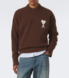 Ami Paris Ami de Coeur alpaca and wool-blend sweater