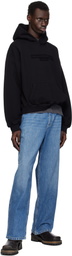 Alexander Wang Black Oversize Logo Hoodie