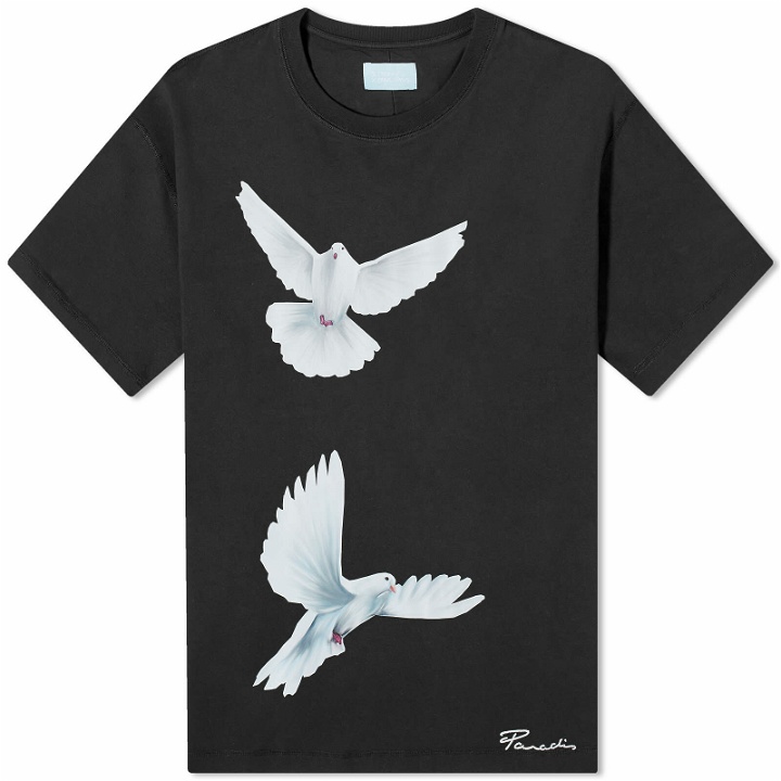 Photo: 3.Paradis Men's Flying Doves T-Shirt in Black