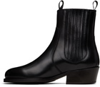 LEMAIRE Black Vegetable-Tanned Chelsea Boots
