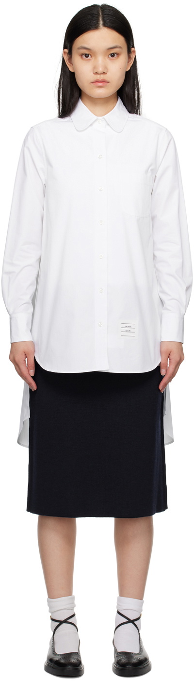 Thom Browne White Twisted Shirt Thom Browne