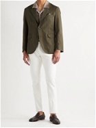 MAN 1924 - Kennedy Unstructured Linen and Cotton-Blend Suit Jacket - Green